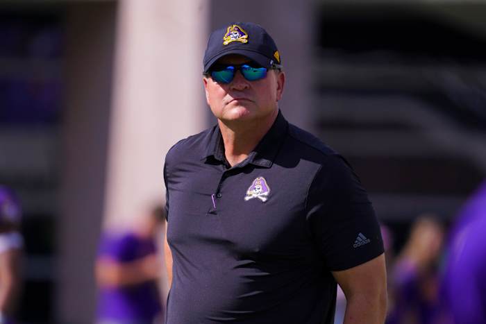 East Carolina Head Football Coach Mike Houston